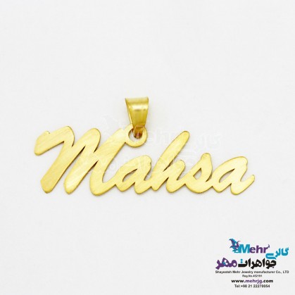 Gold Name Pendant - Mahsa Design-MN0194